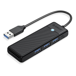 ORICO USB hub PAPW3AT-U3 με SD/micro SD/3x USB 3.0 5Gbps μαύρο