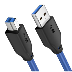 Καλώδιο CABLETIME CT-C160-U3-AMBM USB 3.0 σε USB Type B 5Gbps 2m μπλε