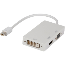Αντάπτορας Mini DisplayPort σε DVI, VGA και HDMI.