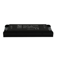 Τροφοδοτικό mini 300W μαύρο χρώμα από αλουμίνιο για ταινίες LED 230V/12VDC
