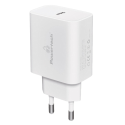 Φορτιστής τοίχου PT-1043 USB-C PD QC3.0 30W Λευκός