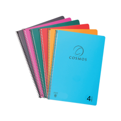 Τετράδιο σπιράλ COSMOS Α4 4θ 120φ