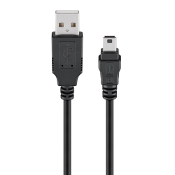 Καλώδιο USB σε USB Mini 45740 480Mbps 1m μαύρο