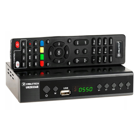 CABLETECH ψηφιακός δέκτης με τηλεχειριστήριο DVB-T2 HEVC H.265