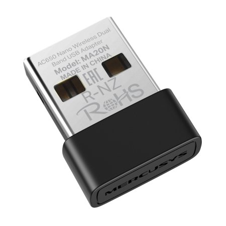 MERCUSYS ασύρματος USB αντάπτορας δικτύου MA20N AC650 Nano 650Mbps