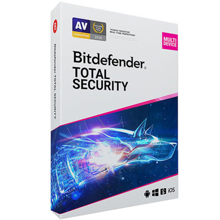 Antivirus Bitdefender Total Security Card για μια συσκευή 2 Έτη