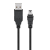 Καλώδιο USB σε USB Mini 45740 480Mbps 1m μαύρο