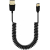 Καλώδιο Σπιράλ USB σε USB-C 40W 1.5m μαύρο